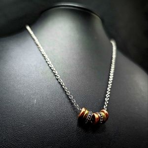 🤎'Dainty Dalliance' Multi Finish Short Style Necklace & Earrings - Paparazzi🤎